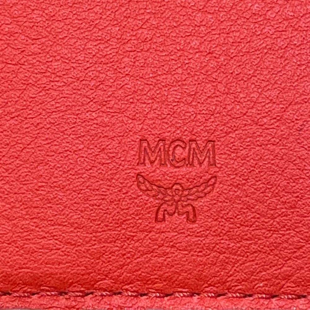 Authentic Mcm Embossed Monogram Leather Continent… - image 4
